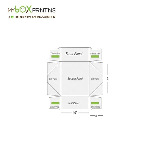 four corner tray box front