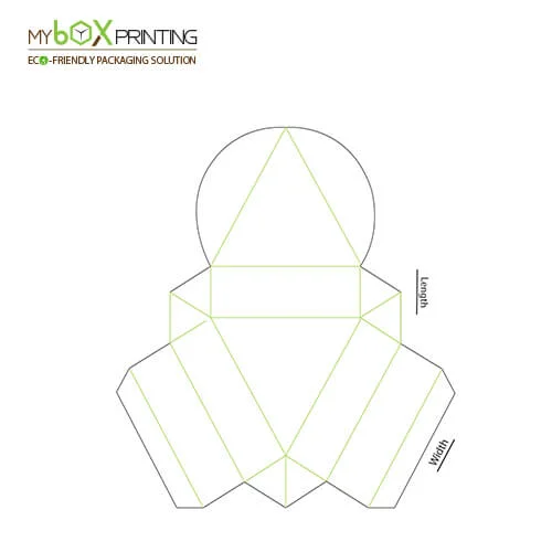 triangular tray and lid view