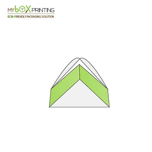 triangular tray and lid view